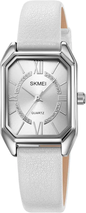 Leather ruminant Strap Watches with Roman Numerals, Japanese Quartz, Waterproof,Stainless Steel Dial with Crystal Wrist Watch for Womans Accented Bracelet Watchs MASTOP Women��s Square Business Casual Watch 