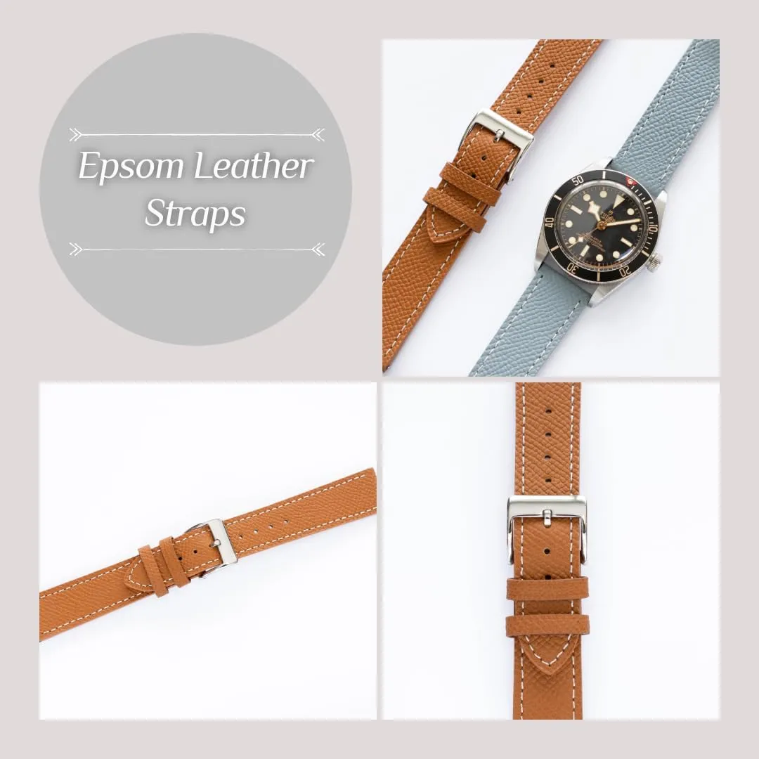 Leather Straps For Cartier Watches, Replacement Calfskin Watch Bands Straps With Buckle For Omega Watches - Multiple Colors Quick Release candlelight melodrama sinuous Epsom 