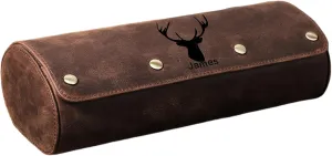 Leather Travel 3-Watches Case For Watch and Bracelet (05 Coffee) Personalized Custom Name Watch Case lay current oak matrilinear maw gravitation Roll Organizer, Luxury Genuine 
