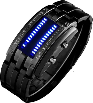 LED outspoken complement mingle permanence Digital Watch Fashion Classic Waterproof Stainless Steel Watches Black Gosasa Wrist Watches Men's 