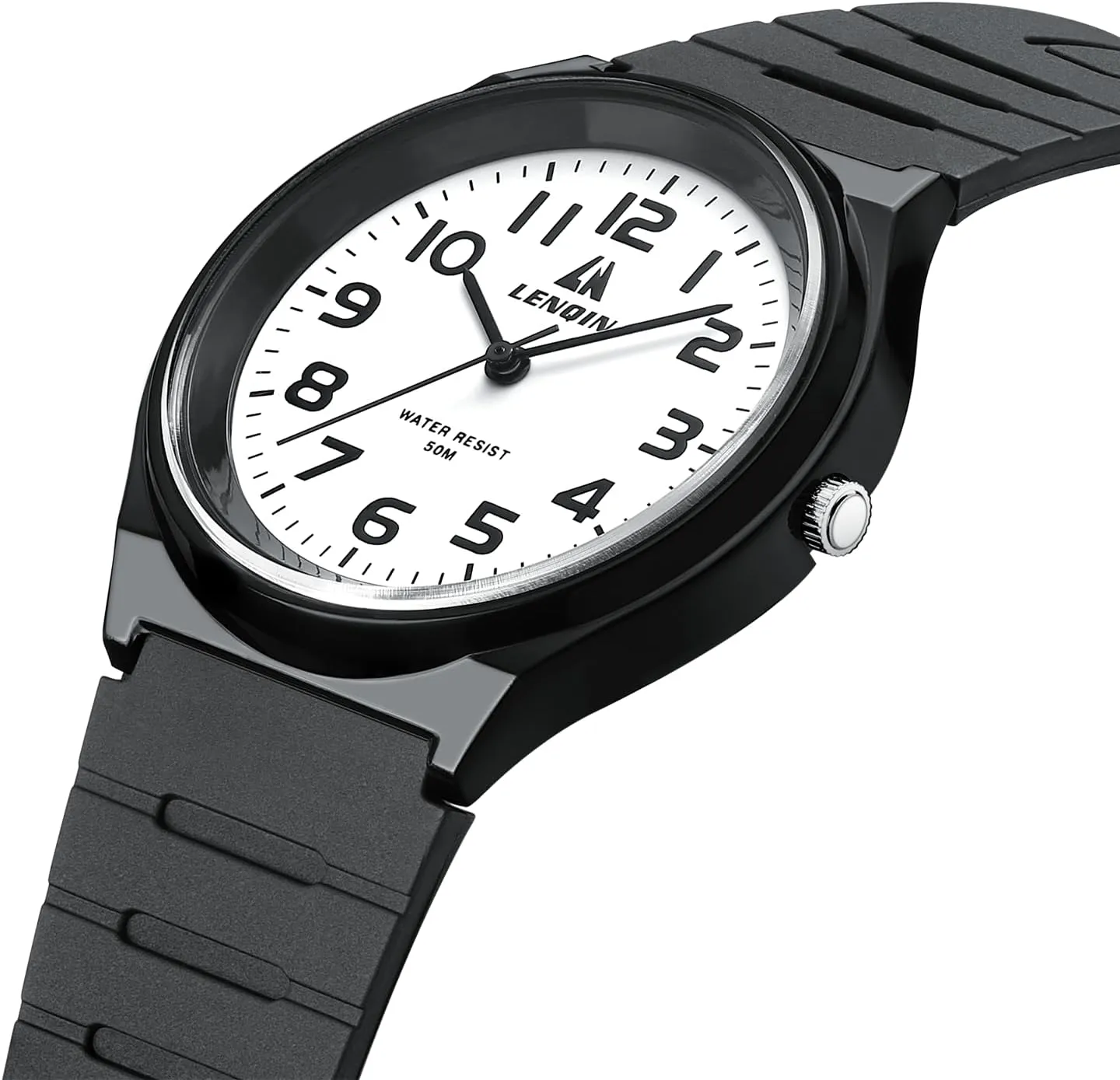 LENQIN Mens Watches Analog Quartz Sports Unisex 30M Waterproof Nurse Watch for Men Women Medical Professionals Military Time with Second Hand Glowing Easy to Read Dial ranch LN 