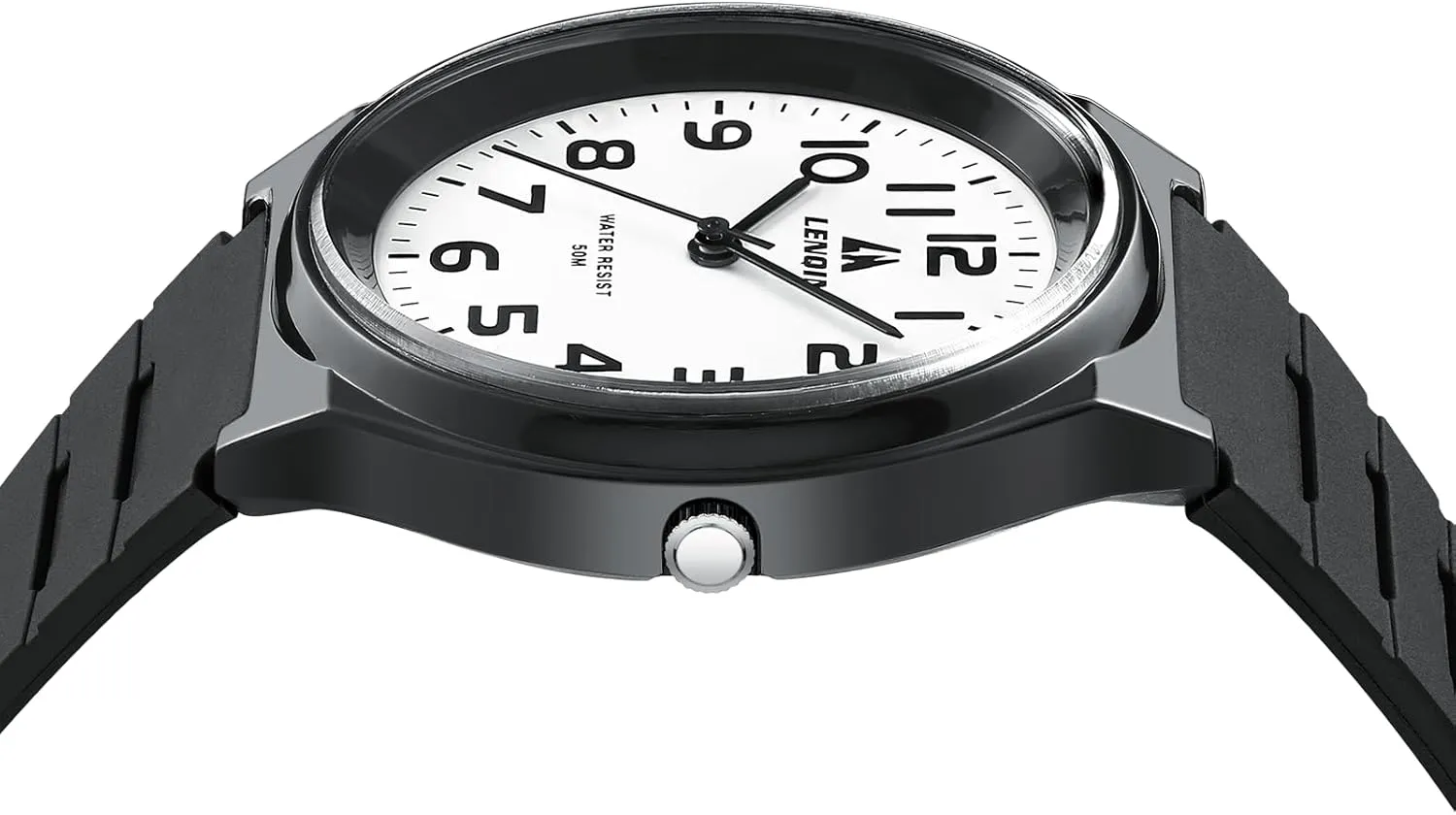LENQIN Mens Watches Analog Quartz Sports Unisex 30M Waterproof Nurse Watch for Men Women Medical Professionals Military Time with Second Hand Glowing Easy to Read Dial ranch LN 