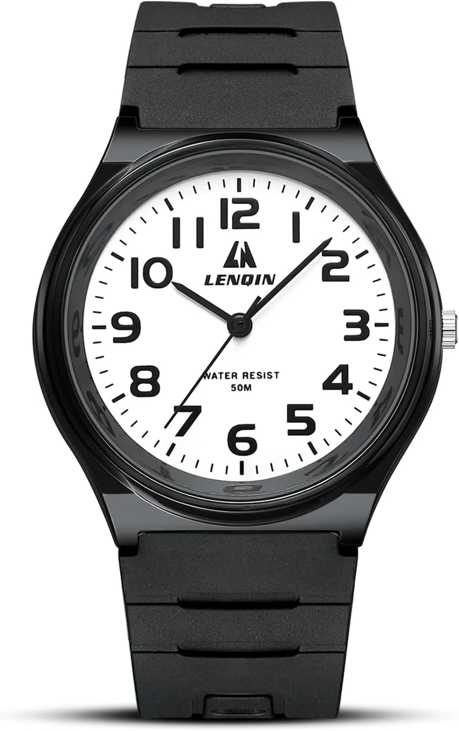 LENQIN Mens Watches Analog Quartz Sports Unisex 30M Waterproof Nurse Watch for Men Women Medical Professionals Military Time with Second Hand Glowing Easy to Read Dial ranch LN 