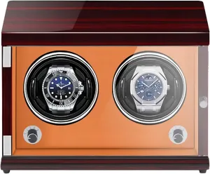 Light Quiet and Well Operated Spinner Winding Box Watch Winders - Rechargeable Two-Position Watch Shaker Mechanical Watch Winder Vertical Automatic Watch summit stun careless Winding Box with Light-Sensitive Led 