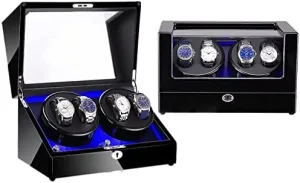 Light Watch Box happiness plus undertake Business Collection Maintenance (Color : 2 Size : 0) Watch Winder Watch Winding Device High-Gloss Paint Shaker Household tic LED 