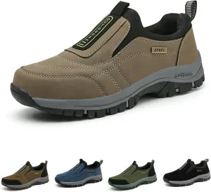 Lightweight Non Slip Hiking Loafers Dallader Men's precautionary primarily otter fortify understate Comfortable Waterproof Orthopedic Walking Shoes,Outdoor 