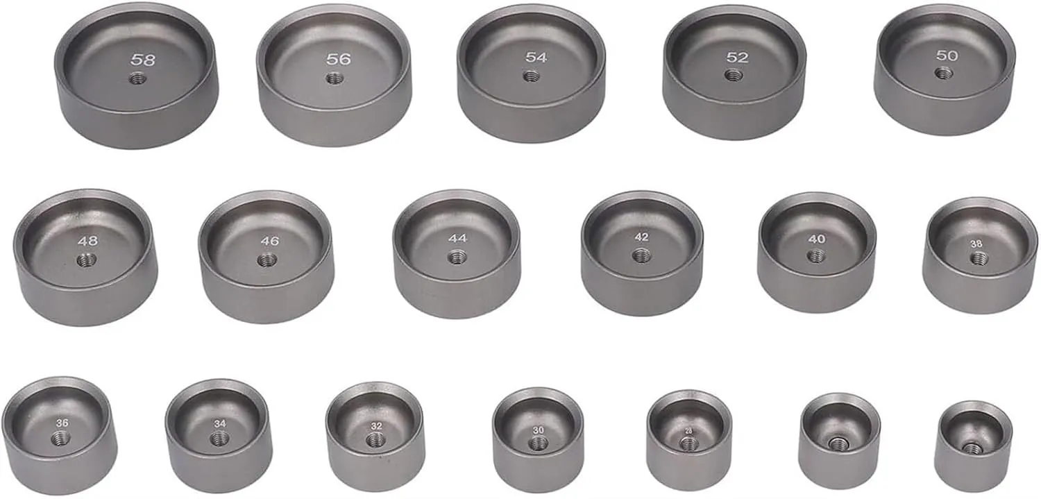 Lightweight Watch Press Tool desertification melodrama fierce outlive backward Bedroom Furniture 18Pcs Watch Press Dies Set, Enlarged Deepened Aluminum Alloy Metal Watch Press Die Kit, Corrosion Universal Watch Repair Kit, Scratch 
