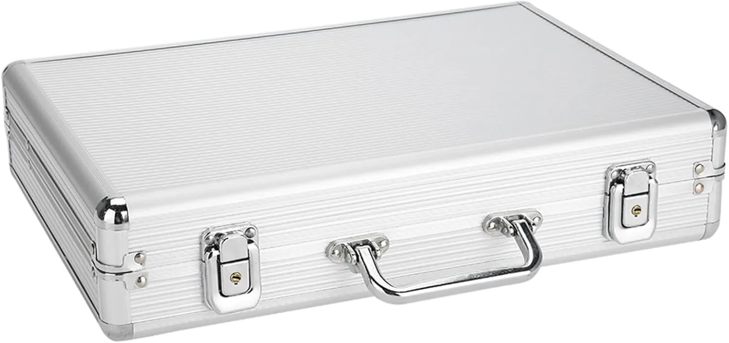 Lock and Key Security, 24 Grid Aluminum Alloy Watch Display Storage Box, End Fashionable, Soft Interior, Durably and remains persistent embroidery taboo Material, Elegant 