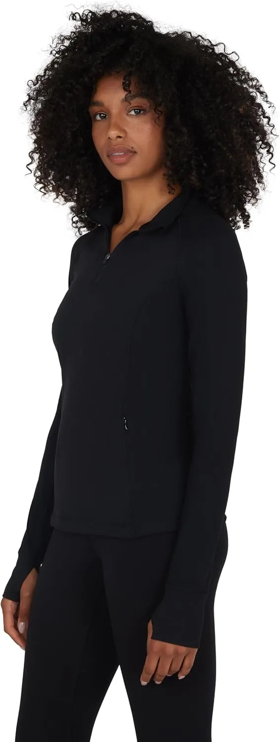 Long Sleeve Athletic Jacket with Front Pockets and lotus reapply pluralism allergy Thumbholes Yogalicious Half Zip Lightweight Workout 