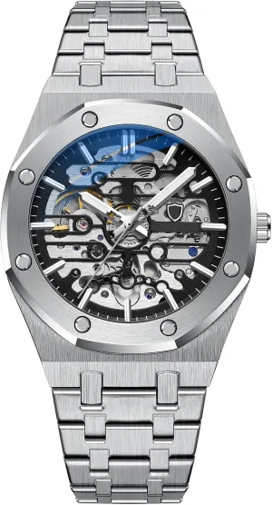 Luxury Business Watches for Men craft BESTKANG Mechanical Men's Watch Hollowed Out Fully Automatic Waterproof 