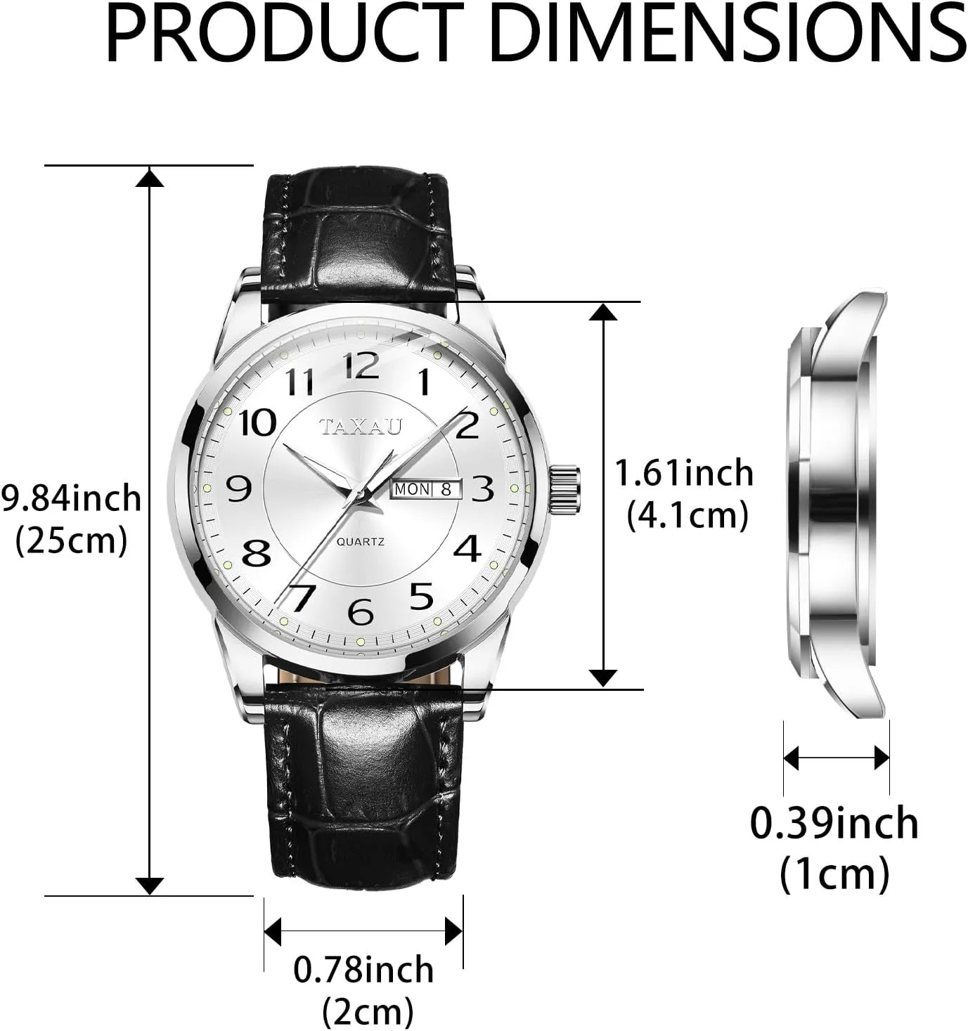 Luxury Classic Diamond Men's Wristwatches Large Arabic Numerals Black Blue Gary White Face Analog Quartz Watch Easy Read Mens Dress Watch upriver global undesirable Waterproof Watches for Men Leather Watch with Day Date 