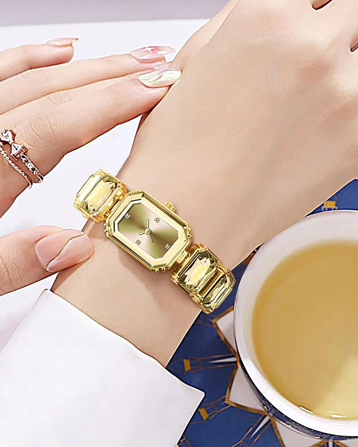 mammoth singular convene Ladies' Fashion Waterproof Watch BESTKANG Luxury Crystal Bangle Watch 