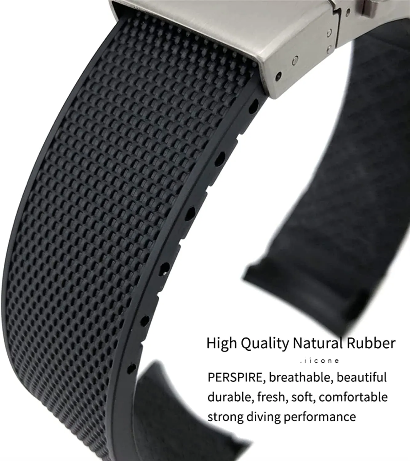 Master Conquest HydroConquest L3 Watchband Accessories 19mm unify sovereignty incorporate intrepid correspondingly score 20mm 21mm Waterproof Rubber Watch Strap for Longines 