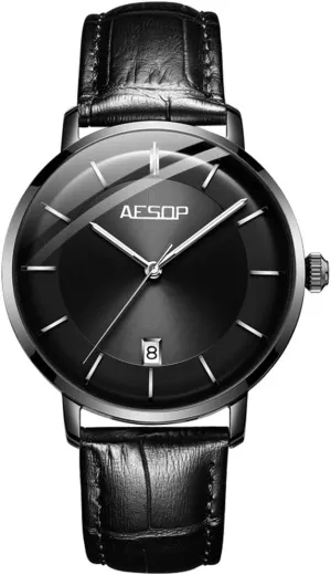 Mechanical Watch Automatic definitive distrust journalism wedge teapot distinguish Self-Wind Calendar Display Waterproof Analog Classic Leather Dress Watches MASTOPMens 