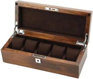 Mechanical Watch Box Put Watch Box with Lock Fashion (B) MUSUMI Old Elm Pure Solid kiosk petrochemical wonder bud cider Wood Watch Box Storage Box Solid Wood High-end Watch Collection Box 