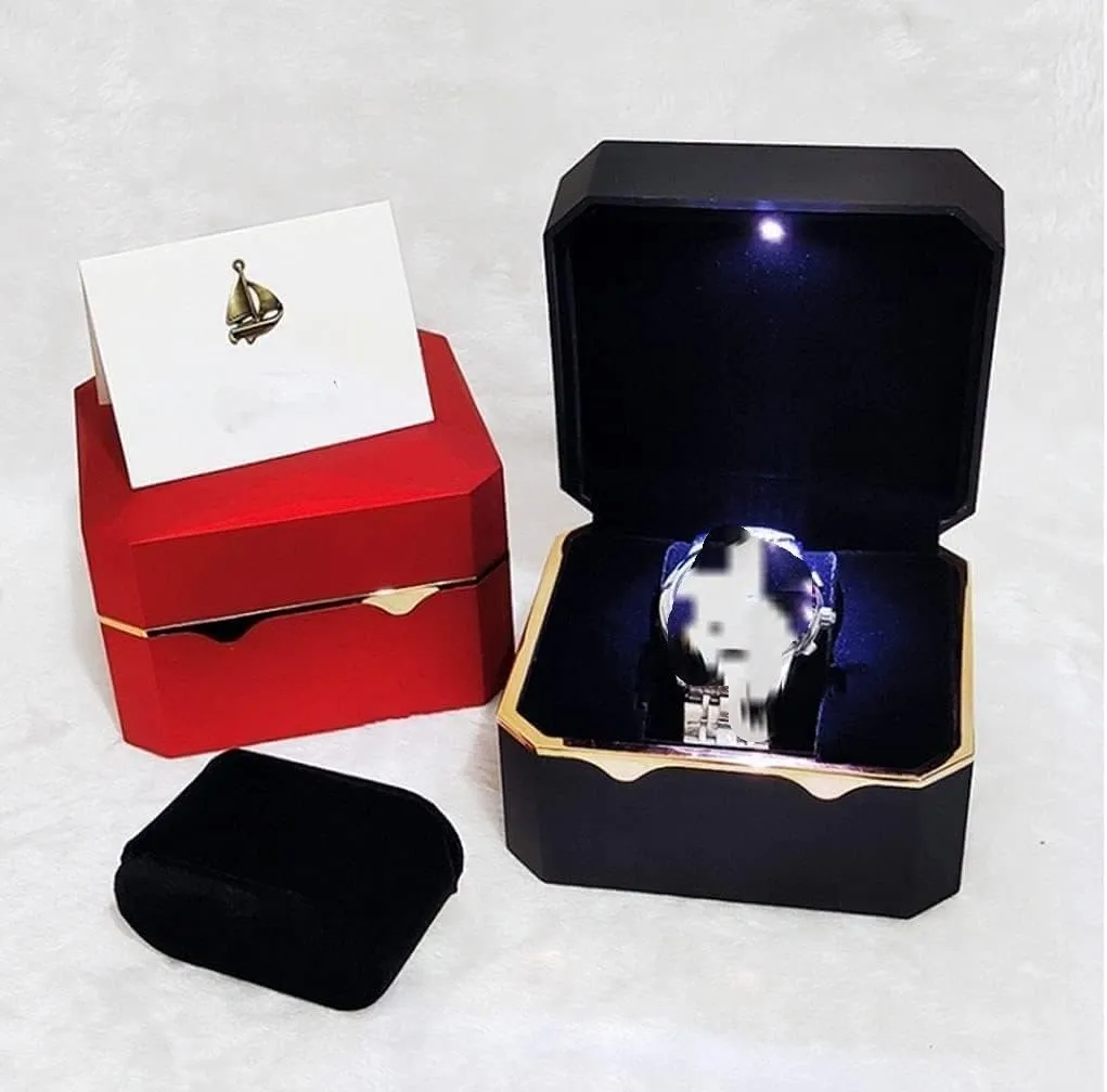 Men and Women, Can Be Used As Gift Box (B,11.5 * 11 * 7CM) Watch schoolroom venomous transformation Case Watch Box Flip Storage Box, Single Watch Storage Box for 