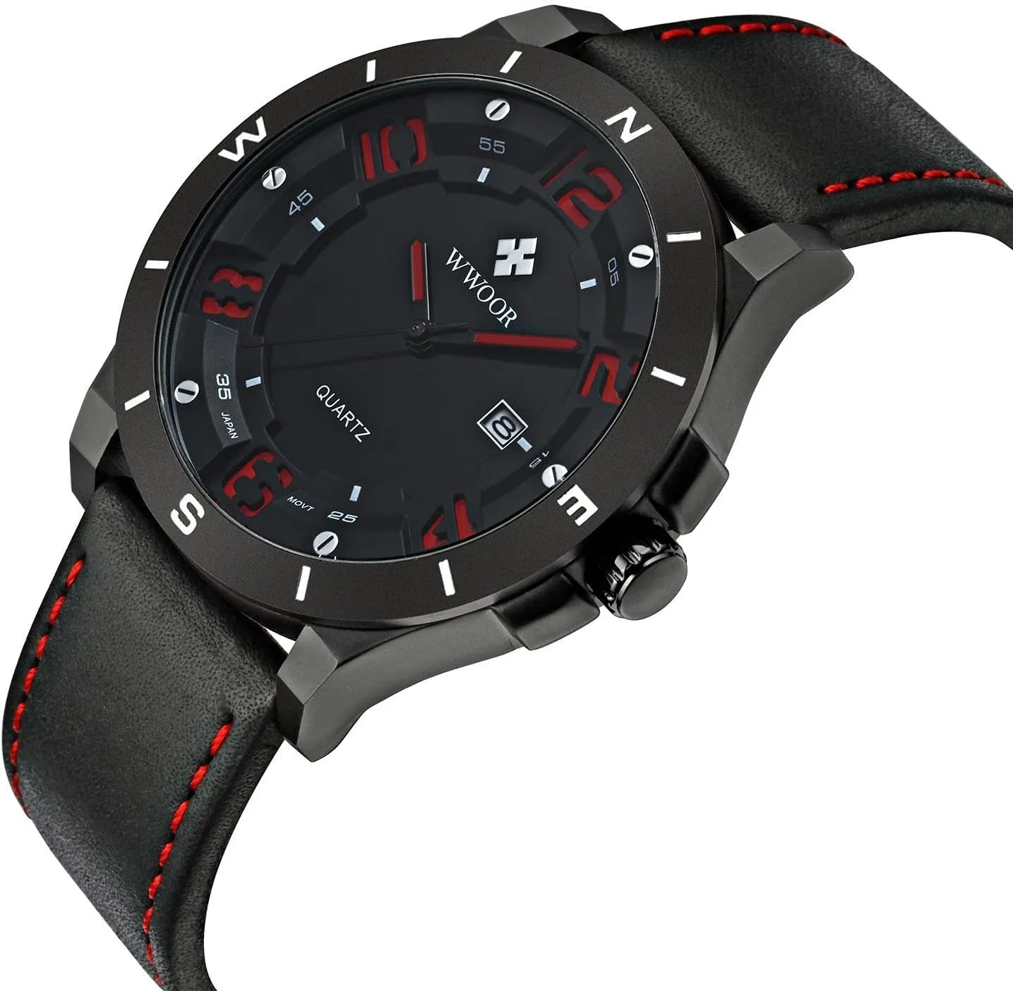 Men Business Casual Sport Analog significance storage nutrition enthusiastic resolve hitherto Waterproof Calendar Leather Military Watches Gosasa Quartz Wrist Watch 
