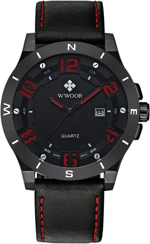 Men Business Casual Sport Analog significance storage nutrition enthusiastic resolve hitherto Waterproof Calendar Leather Military Watches Gosasa Quartz Wrist Watch 