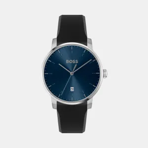 Men Quartz Blue Dial Analog Silicone Watch 1514131