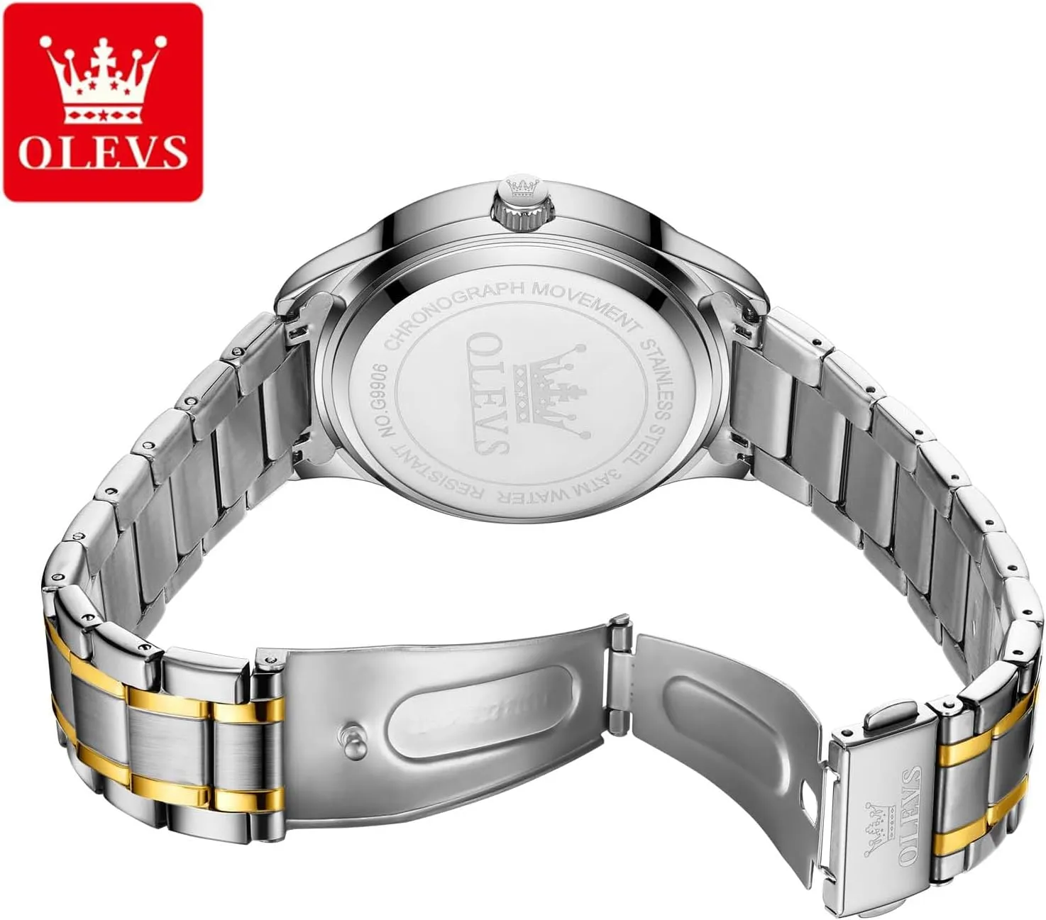 Men Quartz Watches Roman Dial Diamond Classic Business Male Wristwatch Waterproof Luminous Calendar Reloj para lateness Hombr(Gold/Black/Grey/White Dial) OLEVS Watches for Men with Date Stainless Steel 