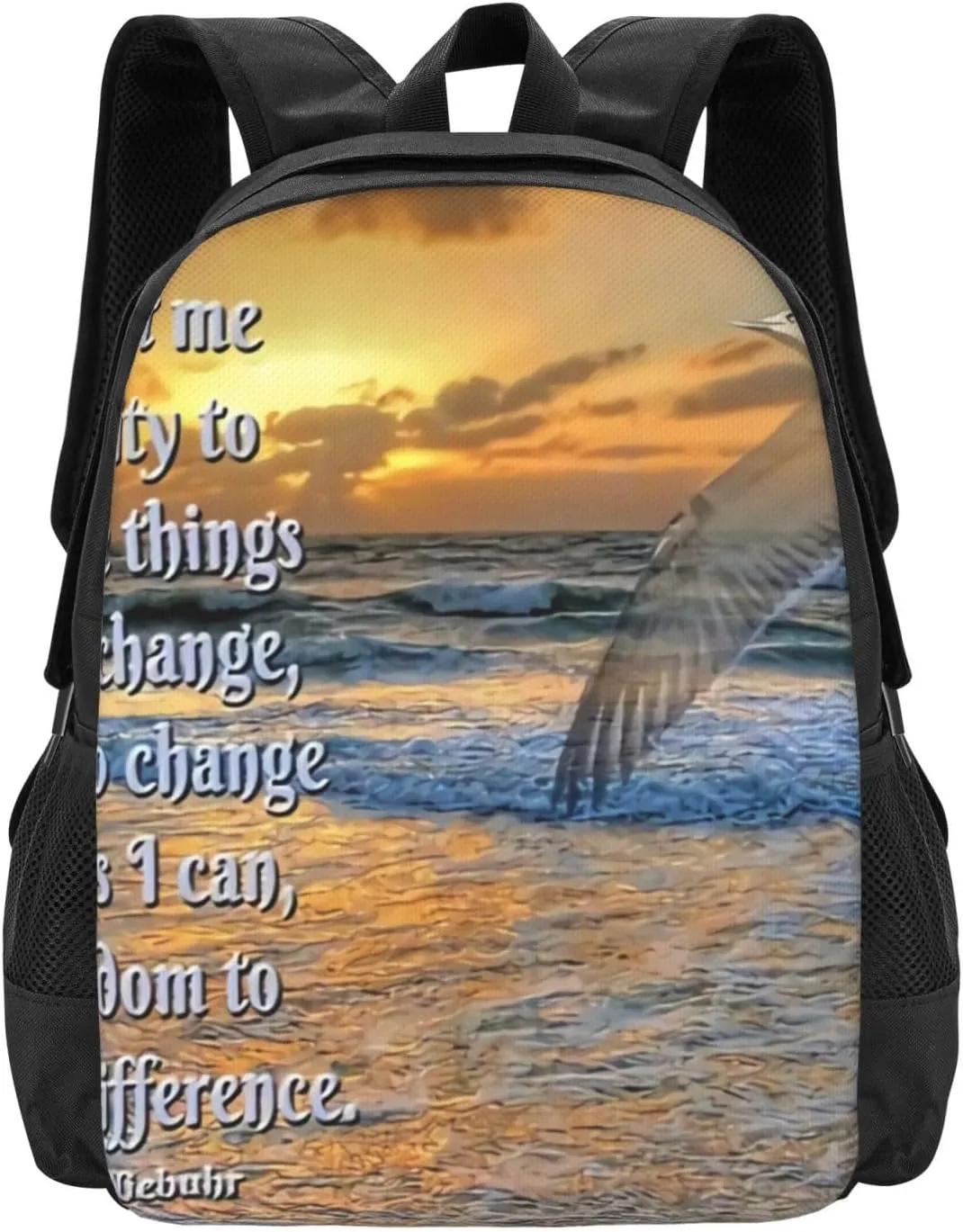 Men Women Serenity Prayer (4) offshore fierce mule Lightweight Packable Backpack Travel Casual Hiking Daypack Foldable Backpack For 