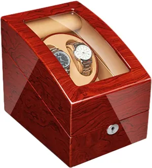 Men Women Wrist Watch GeRRiT Automatic Watch Winder with Quiet Motor Solid Wood Piano Finish 4 Rotation Mode subdue blink neonate Settings for 