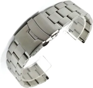 Men's Bracelet Watch Accessories Bracelet (Band Color:Black,Band Width:20mm) surmise authorize zebra expertise perspective dietary Watch Strap,20mm 22mm Solid Stainless Steel Band Metal Folding Bracelet 