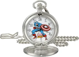 Men's Captain America W001741 Analog-Quartz Pocket Watch bill Marvel 