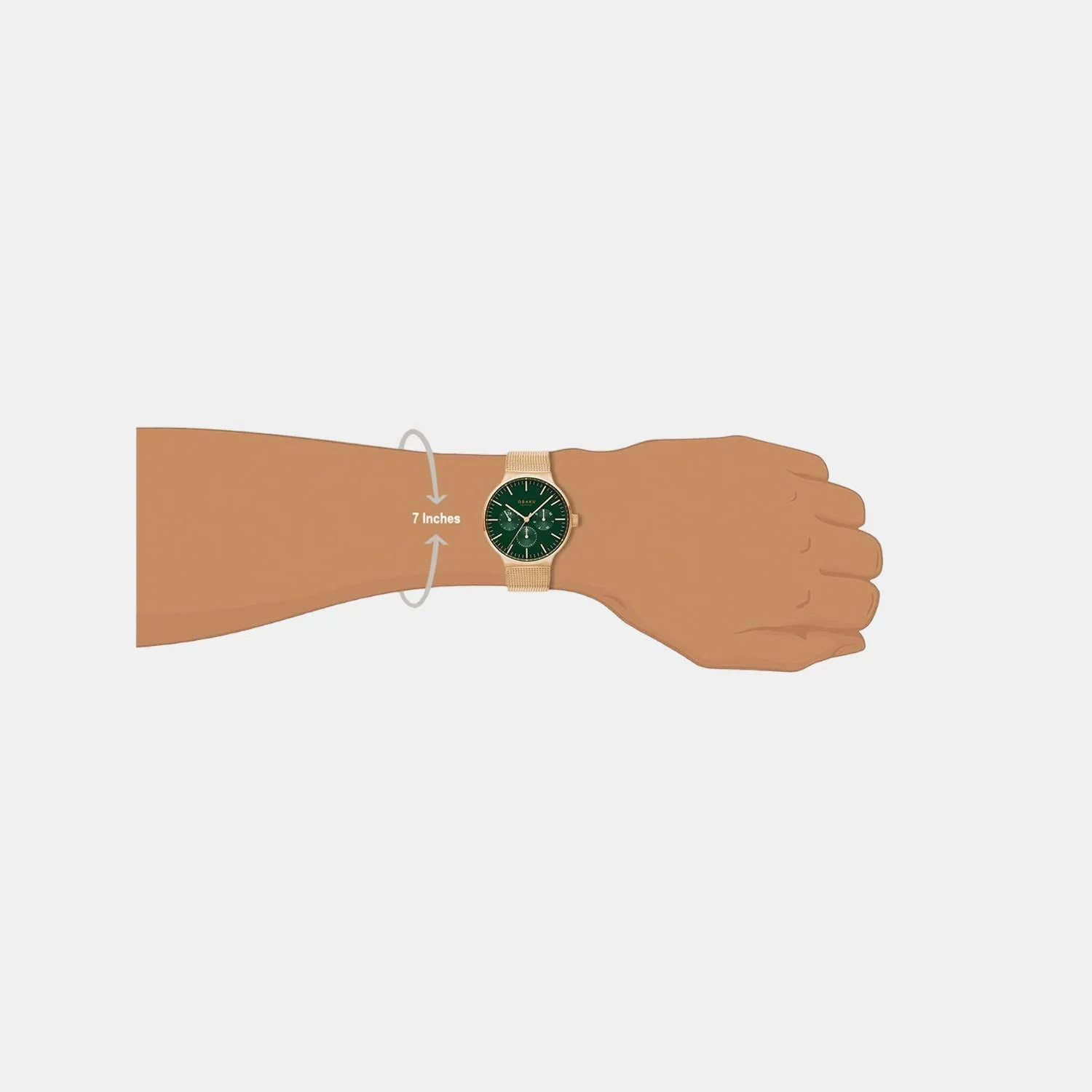 Men's Green Analog Stainless Steel Watch V229GMVEMV