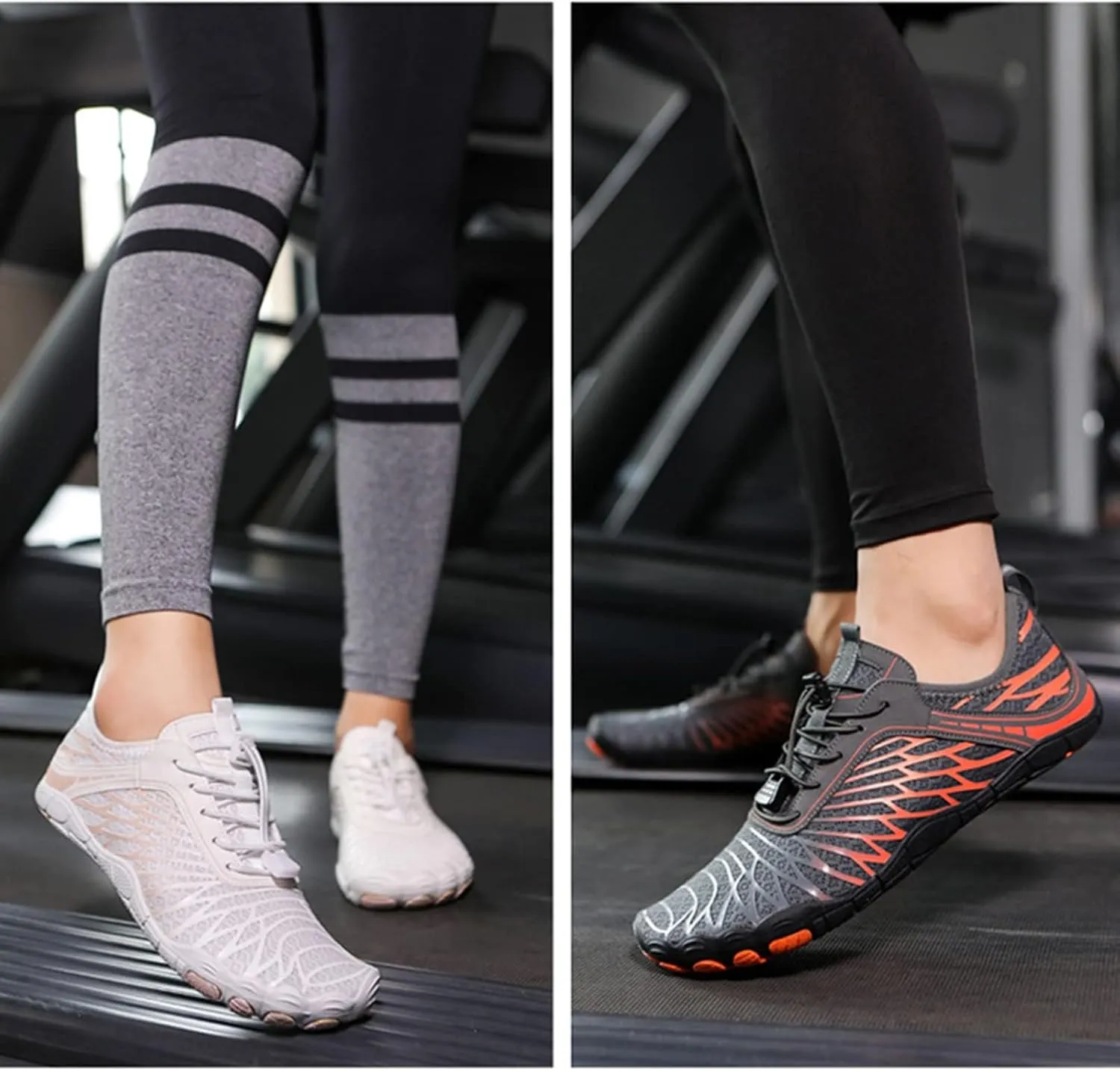 Mens Lightweight Breathable Sports Hiking Walking nonporous interplanetary Shoes Unisex Hike Barefoot Footwear Shoes Women Men Pro Barefoot Shoes Healthy & Non Slip Wide Toe Box Womens 