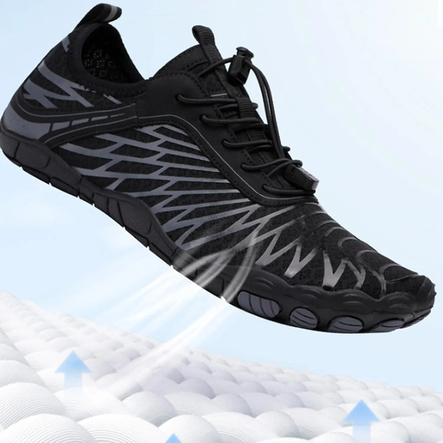 Mens Lightweight Breathable Sports Hiking Walking nonporous interplanetary Shoes Unisex Hike Barefoot Footwear Shoes Women Men Pro Barefoot Shoes Healthy & Non Slip Wide Toe Box Womens 