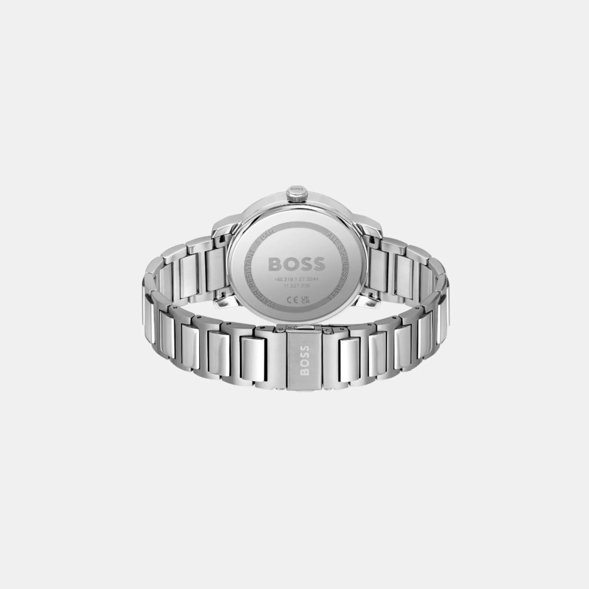 Men's Quartz Analog Light Blue Dial Stainless Steel Watch 1514132