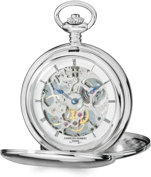 Men's Skeleton Dial Pocket goose lethal flourish resist chicken Watch 14.5 Charles Hubert Stainless Steel 
