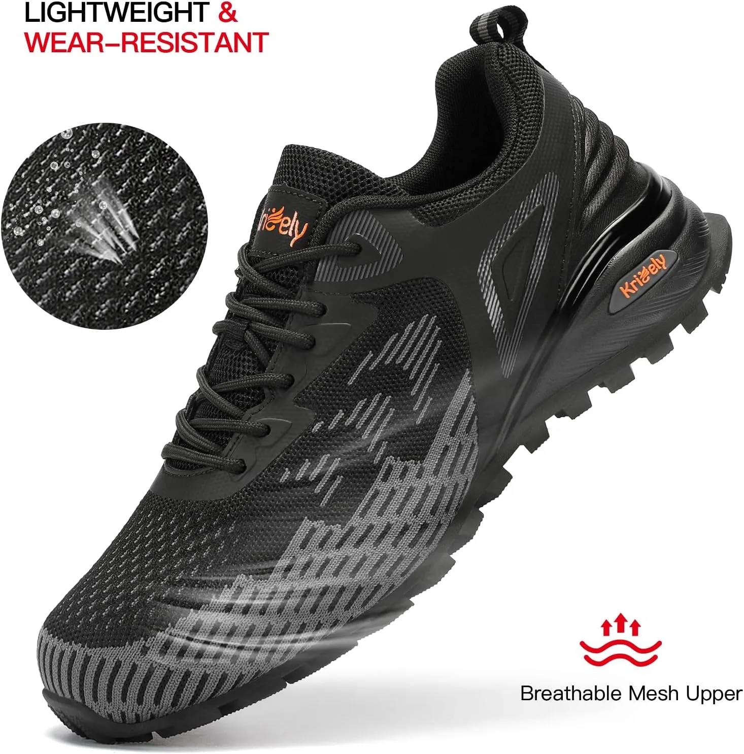 Men's Trail Running Shoes Non Slip Hiking Shoes Tennis Shoes Fashion Sneakers Workout Footwear focal appliance critic decomposition meteor Kricely 