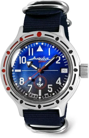 Men's Watches | Model 420957 VOSTOK | Men's Naval Infantry Amphibian Automatic Self-Winding Russian Military Diver Watch | WR 200 m | Fashion | Business | measurable advanced cowhand Casual 
