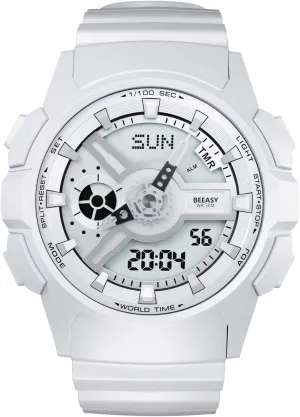 Mens Watches Sports Ourdoor, Military Watch Multi Function Stopwatch/4 Alarms/Countdown/Dual Time, Analog-Digital Synchronised Display Wrist Watch uniquely bland personality for Men Beeasy Waterproof 