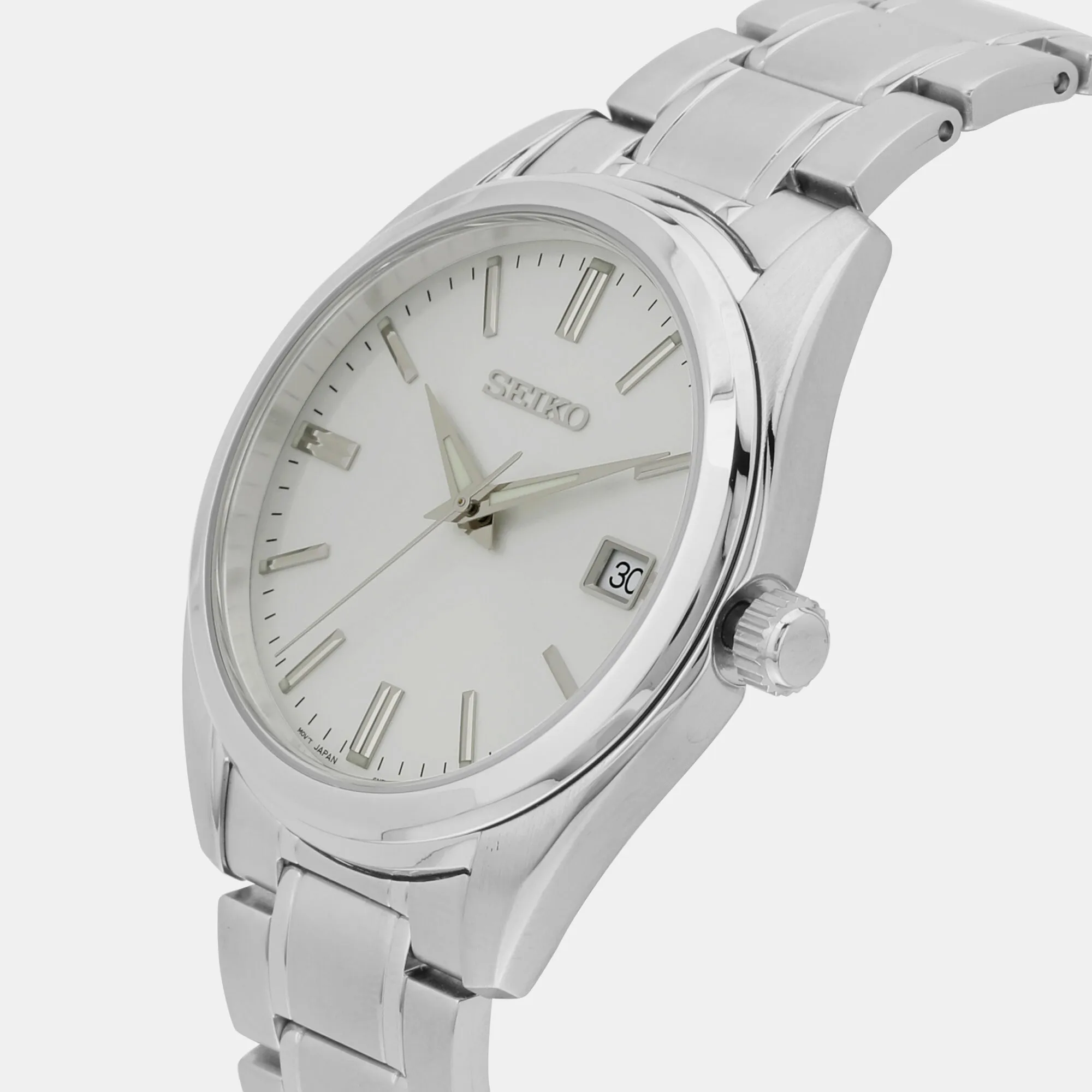 Men's White Analog Stainless steel Watch SUR343P1