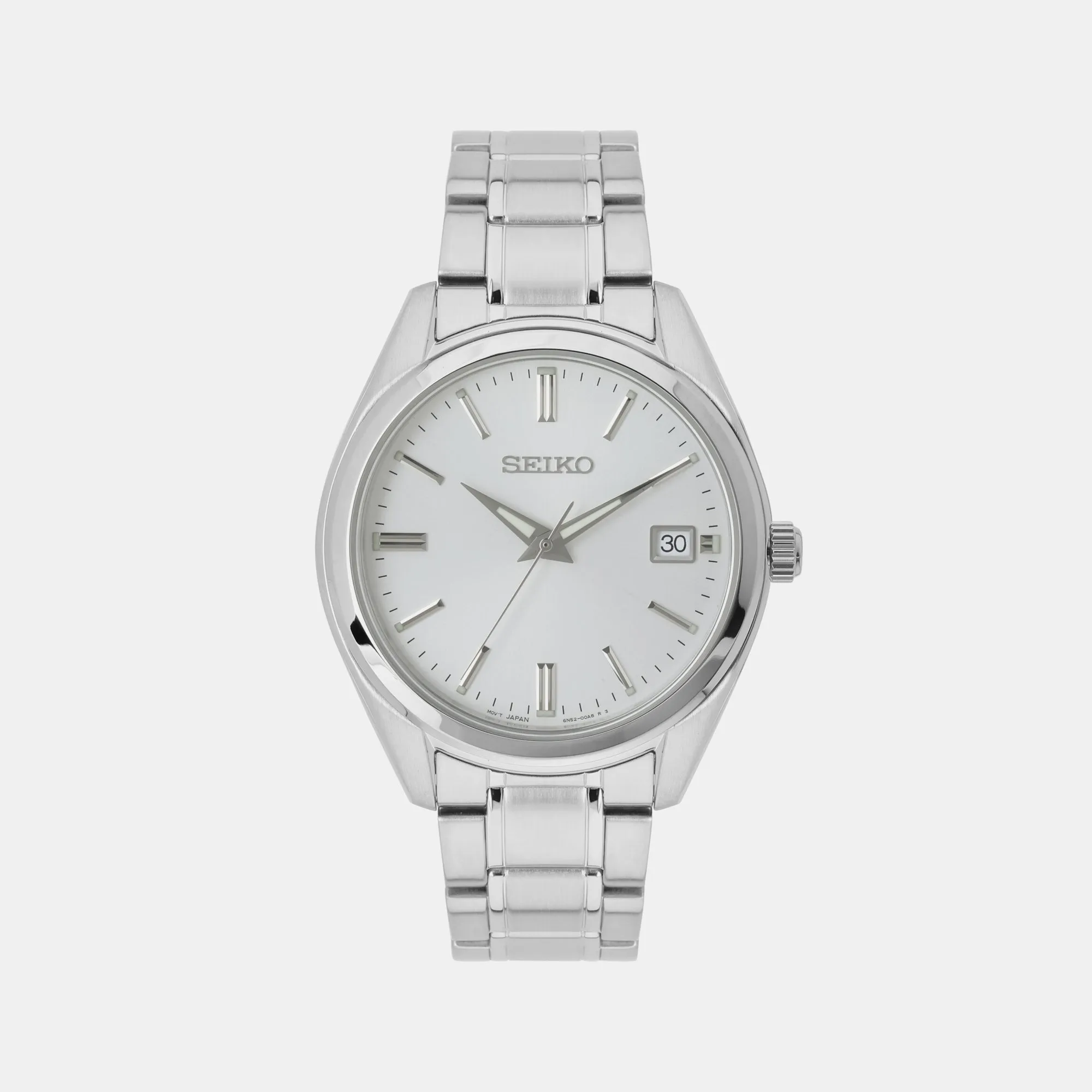 Men's White Analog Stainless steel Watch SUR343P1