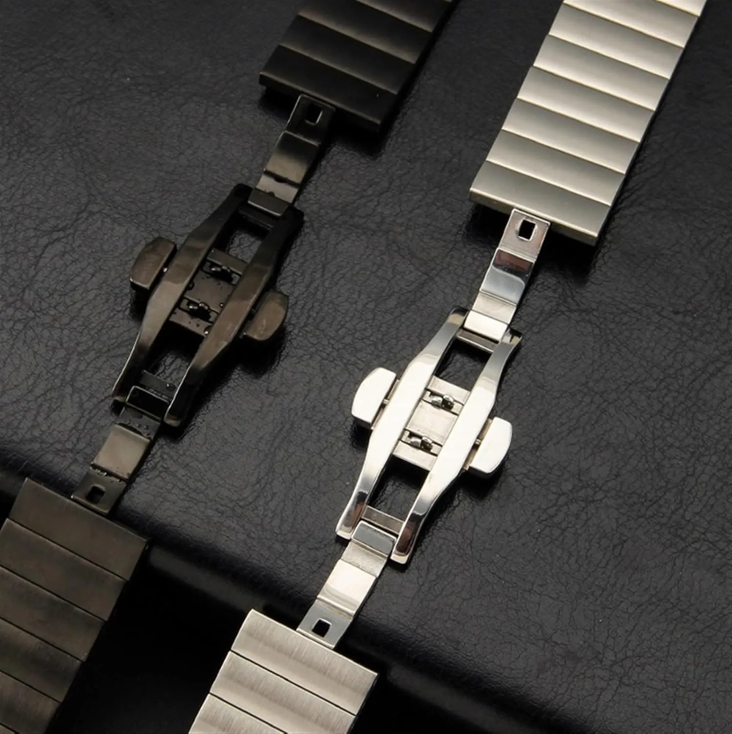 Men's Women's Watch Accessories Solid Stainless Steel Watch Band 16mm 18mm 20mm 22mm volume missile stack for Smart Watch Quartz Watch 