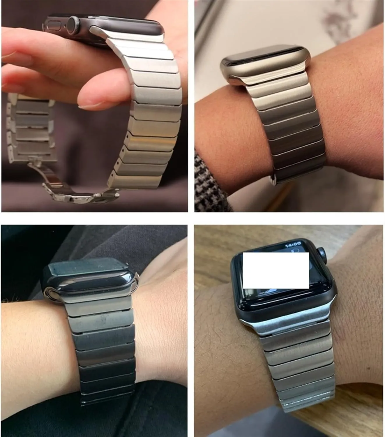 Men's Women's Watch Accessories Solid Stainless Steel Watch Band 16mm 18mm 20mm 22mm volume missile stack for Smart Watch Quartz Watch 