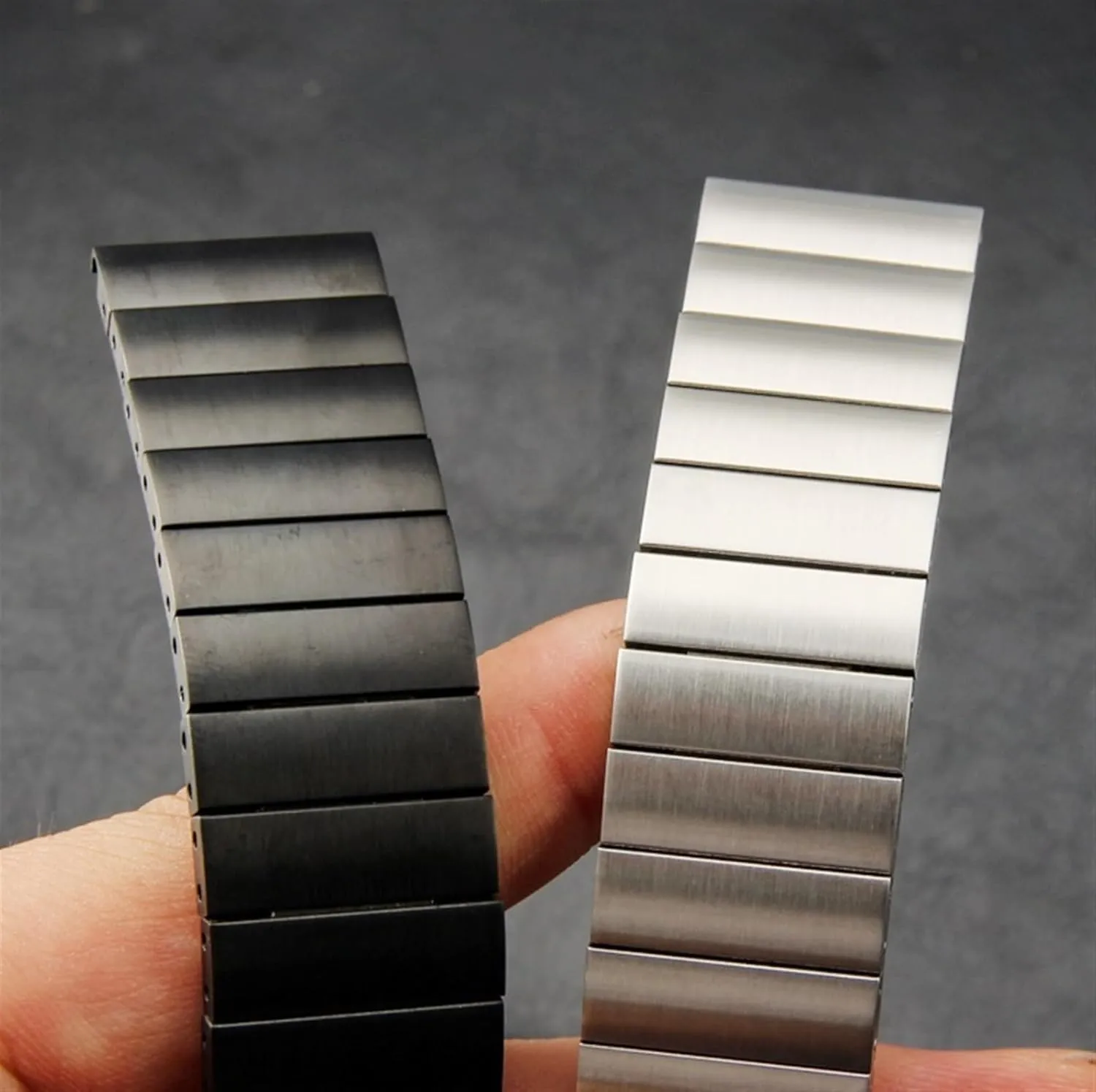 Men's Women's Watch Accessories Solid Stainless Steel Watch Band 16mm 18mm 20mm 22mm volume missile stack for Smart Watch Quartz Watch 