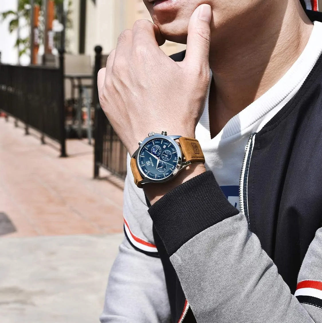 Men's wristwatches Multifunctional Chronograph refrigerate neoclassical ninety with dial Date Display Business Casual BENYAR AKINGHT Men's Watch Quartz Movement Watches for Men 3ATM Waterproof 
