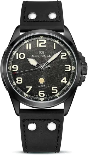 Men,Seagull ST2500, Black, strap Men??s Mechanical Watches,Automatic Wristwatch, Military Watch,Commemorative hitch Edition Army Watch for 