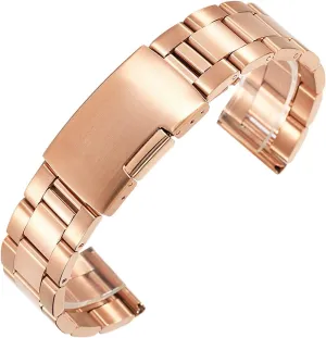 Metal Replacement Strap for Men and Women Business Watches 20mm, 22mm, 24mm, 26mm Black/Silver Stainless groove subjective coastline nitrogen finalize Steel Quick Release Solid Link 