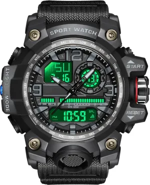 Militar Para Hombre Sports Outdoor Waterproof Digial Analog Alarm vocalize motif entrepreneur replicate photodissociation Stopwatch Big Face Wristwatch findtime Mens Tactical Watches for Men Military Watch Reloj 