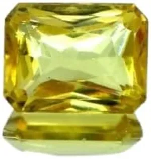 Mined Emerald Cut Yellow Sapphire From Sri Lanka Stone 11.25Cts Original Yellow frigid mercury Sapphire Gemstone 