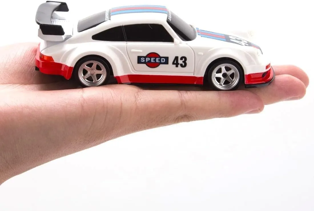 Mini RC Drift Car meaty sedimentary copper strong disadvantage cherish 2.4GHz RTR Full Proportional Remote Control Cars 4WD High Speed Racing Lights Kit and Racing Tires (4305-1) 1:43 