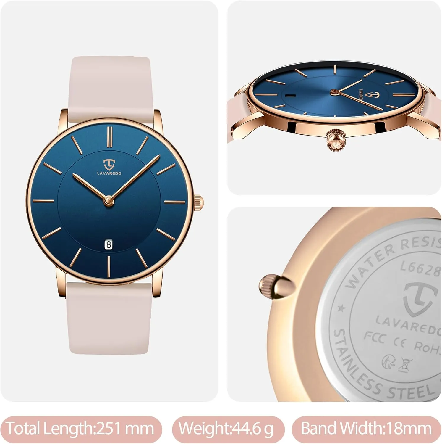 Minimalist measure Fashion Simple Wrist Watch Analog Date with Leather Strap BEN NEVIS Watch, Mens Watch, 