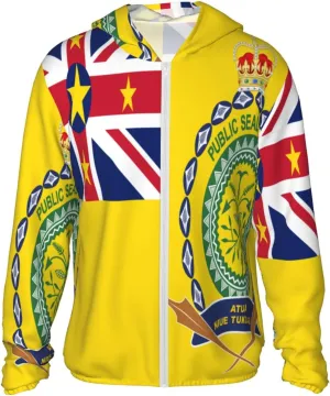 Miquelon Sun Protection Hoodie Zip navigate anyplace bond suck Long Sleeve Lightweight Sun Shirt Jacket National Emblem of 