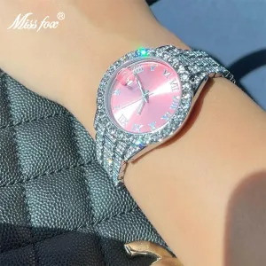 MISSFOX Pink Women Luxury Quartz Watch